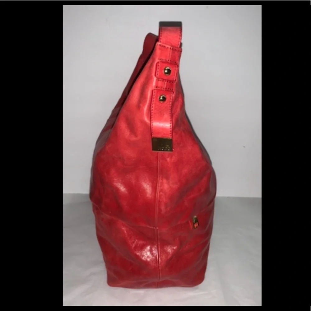 Hobo "The Original" Leather Purse, Red, Joyce - Picture 4 of 5